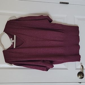 Dressbarn Cold Shoulder V-neck Sweater